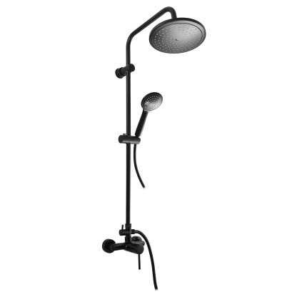 SEINA - Shower system with faucet, Black - matte SE982.5/7CMAT, RAV Slezák (Цвет Черный - матовый, Размер 150 мм)