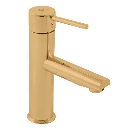 SEINA - Смеситель для раковины без слива, Gold - brushed SE928.5ZK, RAV Slezák (Цвет ЗОЛОТО - матовое, Размер 1/2")