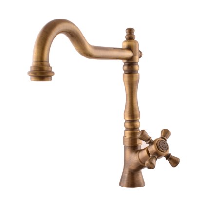 25342 3 1357 3 umyvadlova baterie bez vypusti stara mosaz bronz mk394 8sm rav slezak