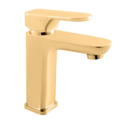 YUKON - Смеситель для раковины без слива, Gold - brushed YU128.5ZK, RAV Slezák (Цвет ЗОЛОТО - матовое, Размер 1/2")