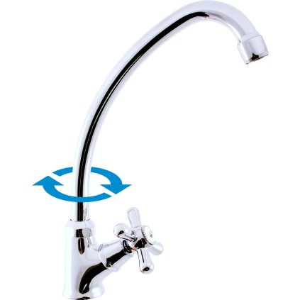 Смеситель для раковины однорычажный без слива, хром MK194, RAV Slezák (Цвет Хром, Верх MD0093)