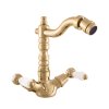 MORAVA RETRO - Смеситель для биде без слива, Shiny gold MK520.5/9Z, RAV Slezák (Цвет ЗОЛОТО - блестящее, Размер 1/2")