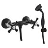 MORAVA RETRO - Shower set with faucet, Black - matte MK380.5/1CMAT, RAV Slezák (Цвет Черный - матовый, Размер 150 мм)