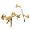 MORAVA RETRO - Shower set with faucet, Shiny gold MK380.5/2Z, RAV Slezák (Цвет ЗОЛОТО - блестящее, Размер 150 мм)