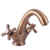 MORAVA RETRO - Basin mixer without drain, Old brass (Bronze) MK128.5SM, RAV Slezák (Цвет Старая латунь (бронза), Размер 1/2")