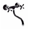 MORAVA RETRO - Смеситель для раковины, Черный матовый/Хром MK101.5/21CMATC, RAV Slezák (Цвет матовый черный/хром, Размер 150 мм)