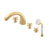 MORAVA RETRO - Смеситель для ванны 5 отверстий, Золотой блестящий MK369.5PZ, RAV Slezák (Цвет ЗОЛОТО - блестящее, Размер 1/2")