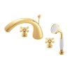 MORAVA RETRO - Смеситель для ванны 5 отверстий, Золото блестящее MK369.5SZ, RAV Slezák (Цвет ЗОЛОТО - блестящее, Размер 1/2")
