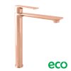 NIL - Tall washbasin mixer without drain, Rose Gold - shiny NL130.5ZRL, RAV Slezák (Цвет ЗОЛОТАЯ РОЗА - блестящая, Размер 1/2")