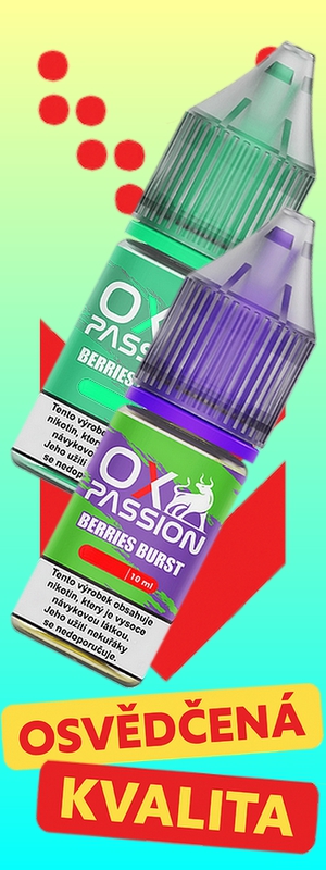 E-liquidy náplně menu mobil banner