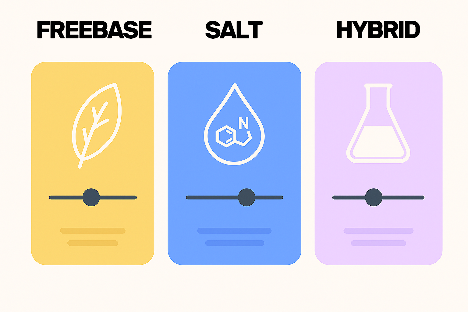 Typy nikotinu – ilustrace Vaping.cz