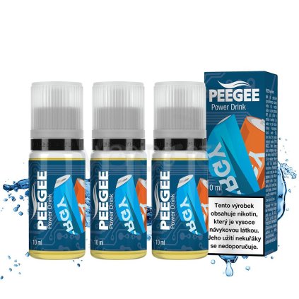 PeeGee - Power Drink 3x 10ml (energetický nápoj) (Obsah nikotinu 6mg)
