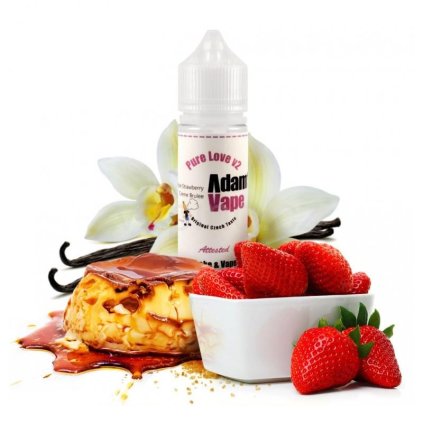 13076 aroma adams vape pure love v2 dezert vanilka jahoda 60 10ml