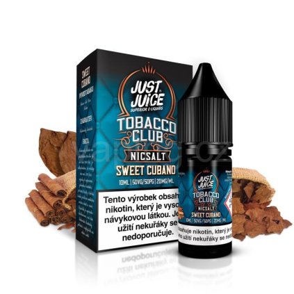 Just Juice Tobacco Club - SWEET CUBANO 10ml (sladký tabák) (Obsah nikotinu 20mg)