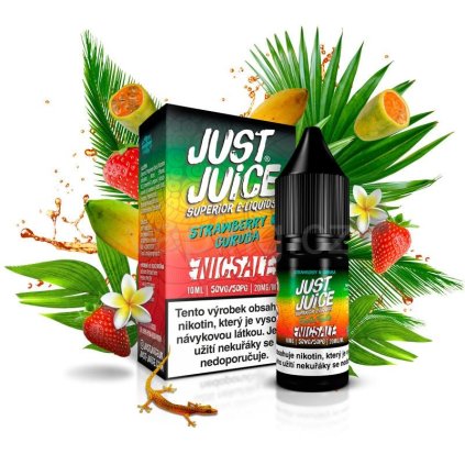 Just Juice Salt - STRAWBERRY & CURUBA 10ml (jahoda a mučenka) (Obsah nikotinu 11mg)