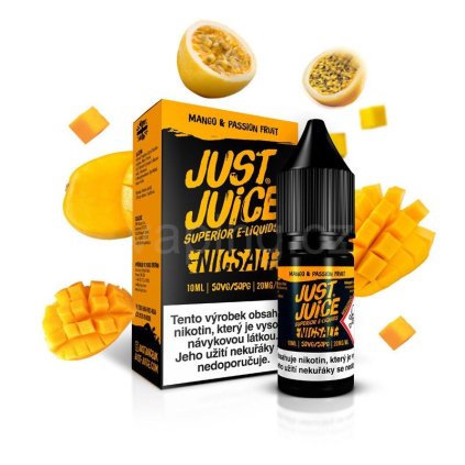 Just Juice Salt - MANGO & PASSION FRUIT 10ml (mango a marakuja) (Obsah nikotinu 11mg)