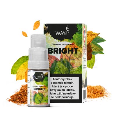 Way to Vape e-liquid BRIGHT (jemný tabák) 10ml (Obsah nikotinu 18mg)
