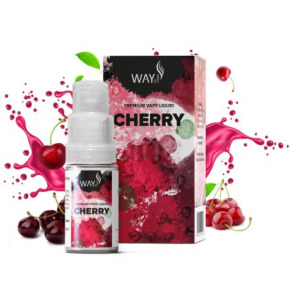 Way to Vape e-liquid CHERRY (třešeň) 10ml (Obsah nikotinu 18mg)