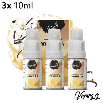 Way to Vape e-liquid VANILLA (vanilka) 3x10ml (Obsah nikotinu 18mg)