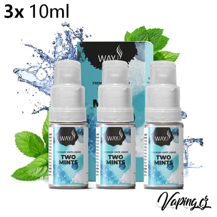Way to Vape e-liquid TWO MINTS (máta) 3x10ml (Obsah nikotinu 18mg)