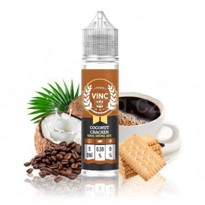 16571 vinc aroma coconut cracker kokos susenka a kava 60 10ml
