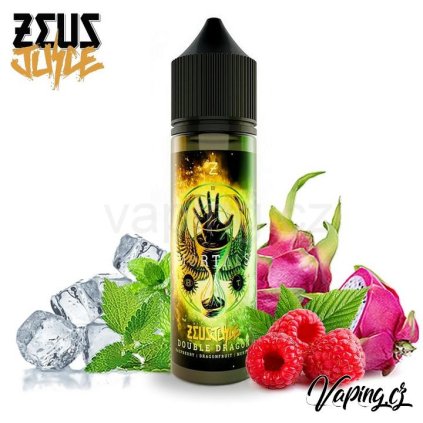 17639 zeus juice mortals aroma double dragon pitaja maliny mentol a hrozno 10 60ml