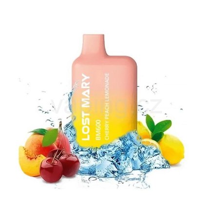 Elf Bar Lost Mary jednorázová e-cigareta CHERRY PEACH LEMONADE (třešně, brosve s citrónovou limonádou) 20mg