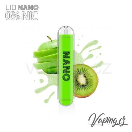 21401 lio nano ii 0mg jednorazova e cigareta apple kiwi jablko a kiwi