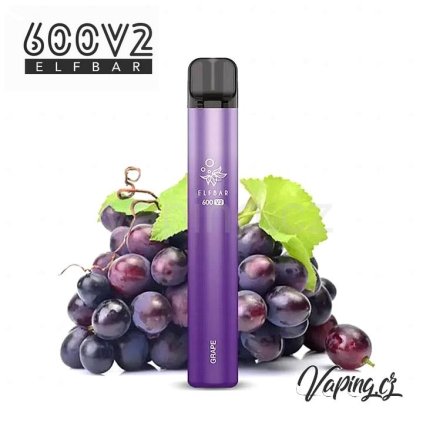 22054 elf bar 600v2 jednorazova e cigareta grape hroznove vino 20mg