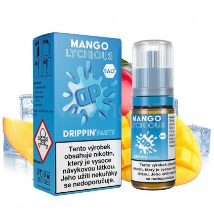 drippin salt party mango lychious chladive mango a lici 10ml vaping cz