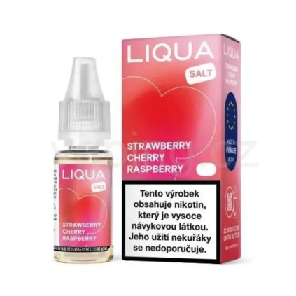 liqua salt strawberry raspberry cherry vaping cz