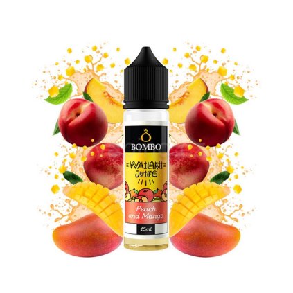 Bombo Peach and Mango Broskev a mango 15ml