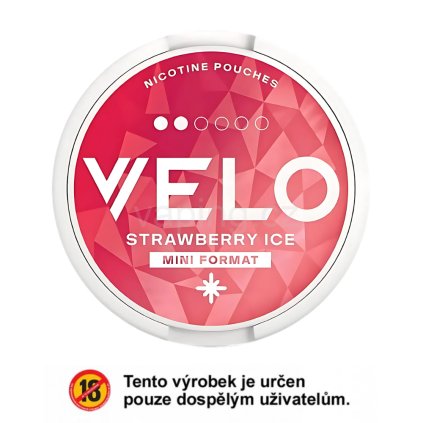 Velo Strawberry ice mini vaping cz