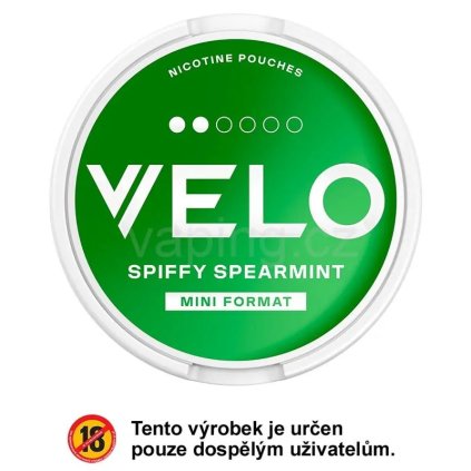 Velo spiffy spearmint vaping cz