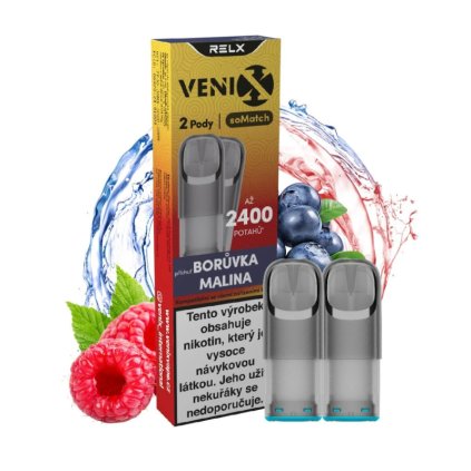 relx venix SoMatch 2x blueberry raspberry vaping cz