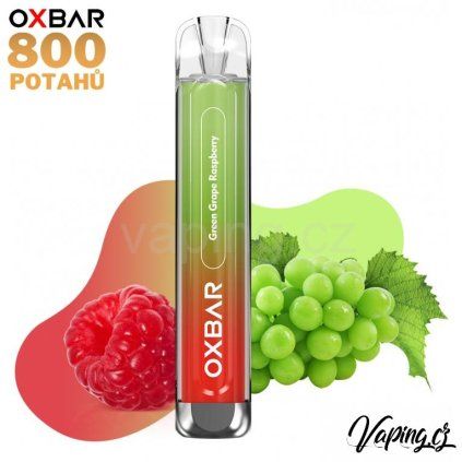 oxva oxbar c800 green grape raspberry vaping cz