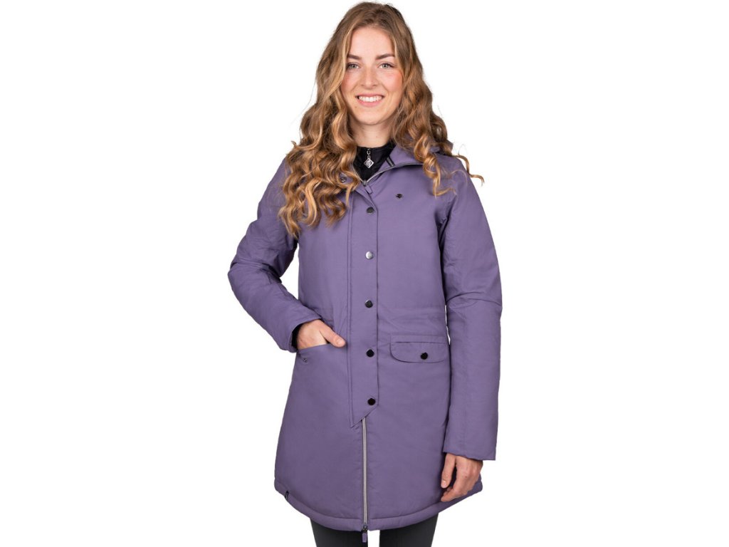 Coat Linde QHP, women's, vintage violet