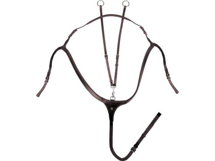 Breastplate X-Line Waldhausen, with long bridge, brown