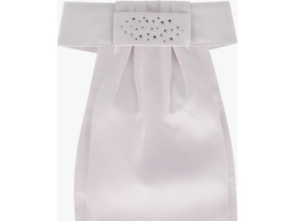 Stock tie Zizah QHP, white/silver