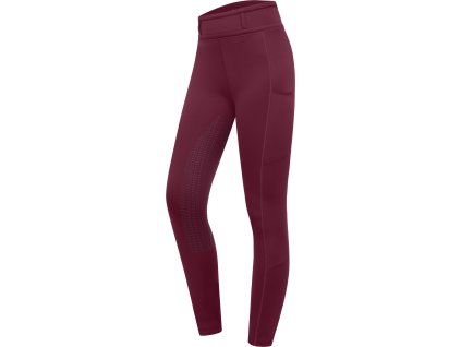 Riding Leggings Ella Glam ELT, with grip, velvet red