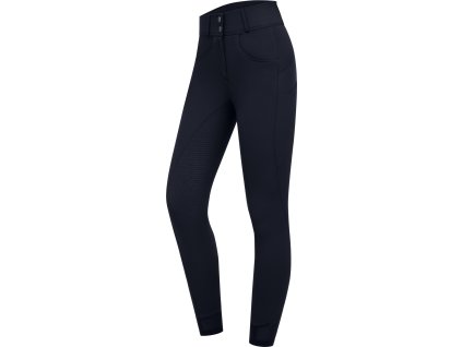 Riding breeches PAM ELT, with grip, high waist, deep blue