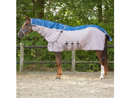 Anti-fly rug Combo QHP, with neck, seashell