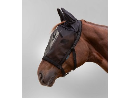 Pasture halter with fly mask Waldhausen, black