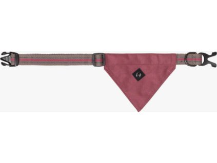 Dog collar with bandana QHP, flamingo