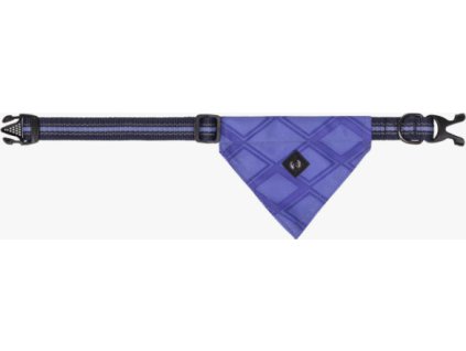 Dog collar with bandana QHP, purple sunset
