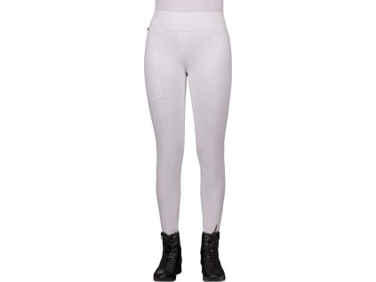 Riding tights Kae QHP, leg grip, ladies, white