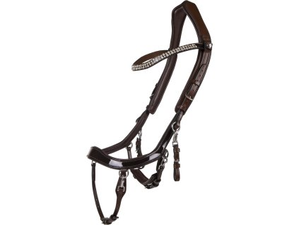 Anatomical bridle FaySport Shine QHP, brown