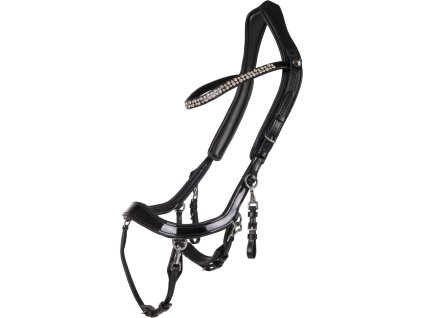 Anatomical bridle FaySport Shine QHP, black