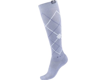 Riding Socks Argyle ELT, pair, blue/grey