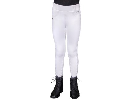 Riding tights Juliet QHP, full grip, winter, kids white